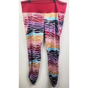 Colosseum Leggings Women Multicolor Yoga Pants Training Stretch XL